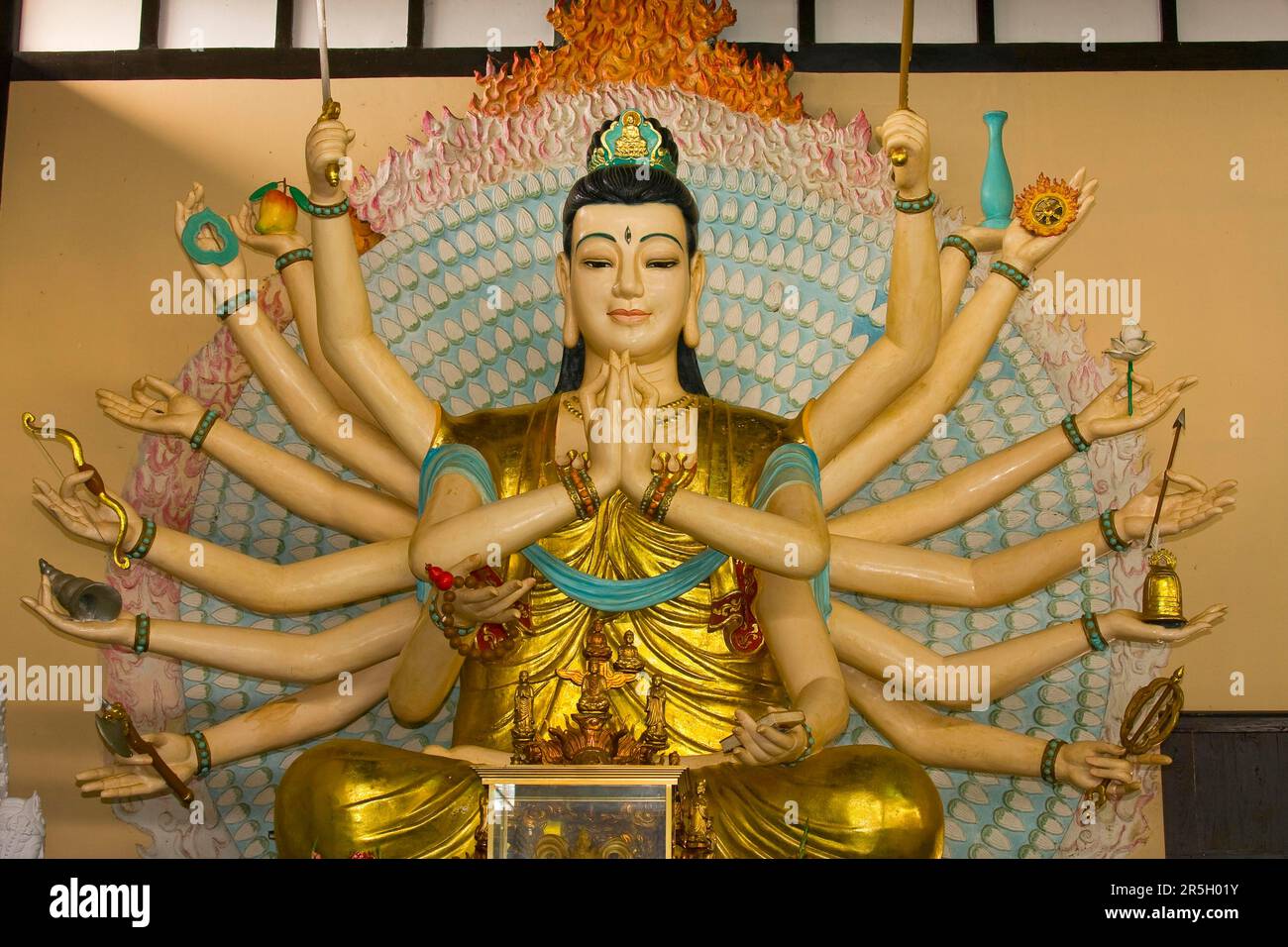 Pagode Linh Anh Thu, Dalat, Vietnam Banque D'Images