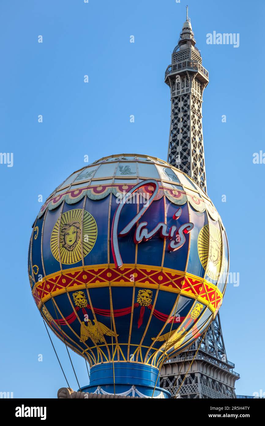 LAS VEGAS, NEVADA/Etats-Unis - AOÛT 1 : vue au lever du soleil de l'Hôtel Paris à Las Vegas sur 1 août 2011 Banque D'Images
