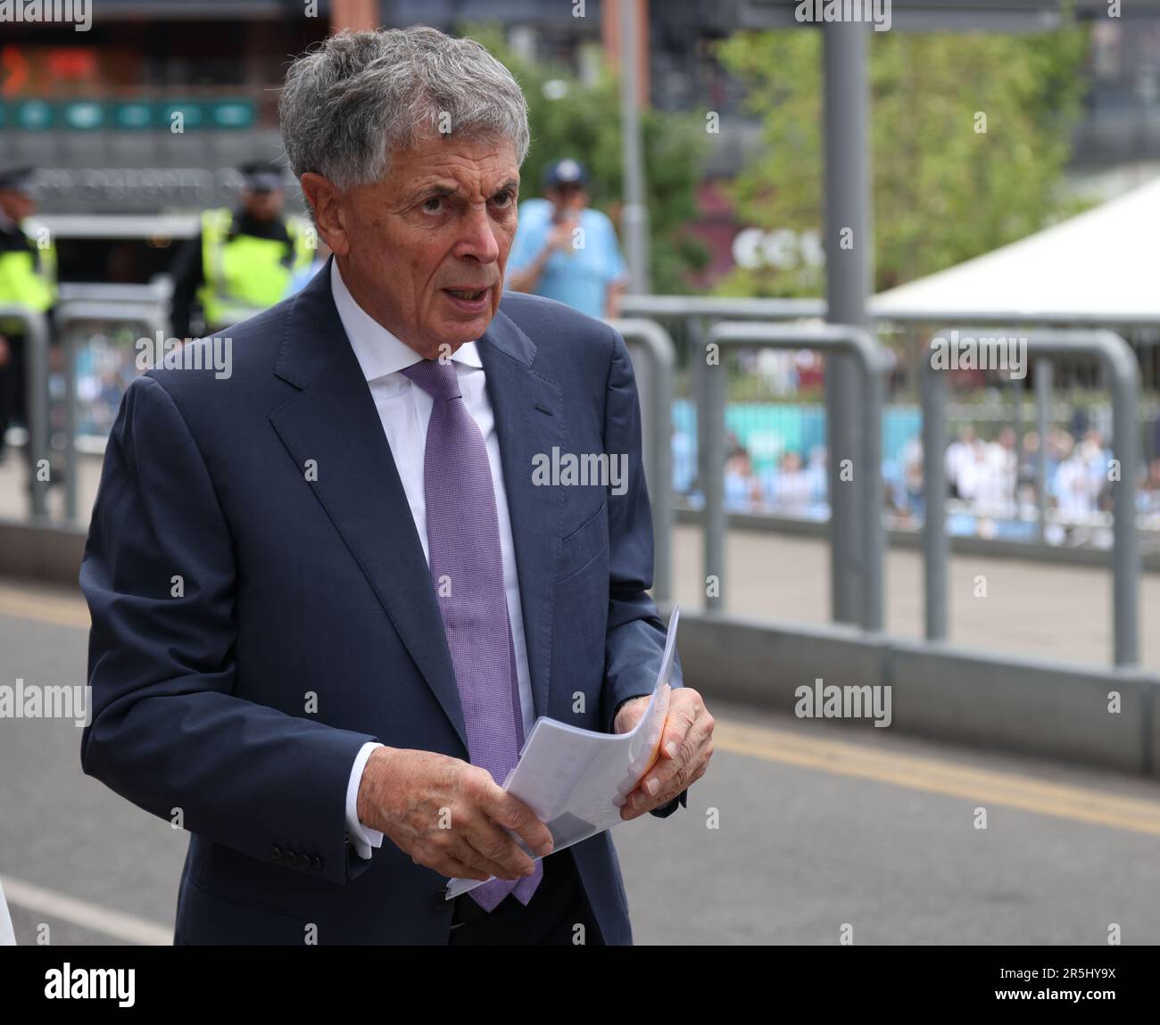Londres, Royaume-Uni. 03rd juin 2023. David Dein se rend au match final de la coupe Emirates FA Manchester City contre Manchester United au stade Wembley, Londres, Royaume-Uni, le 3rd juin 2023. Crédit : Paul Marriott/Alay Live News Banque D'Images