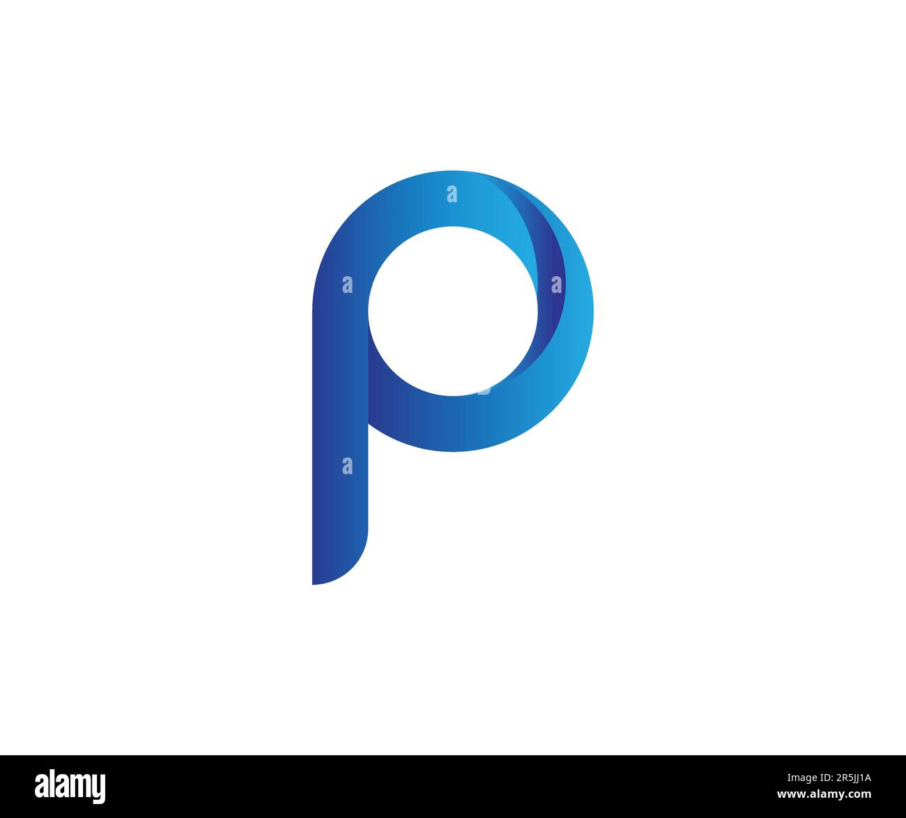 modèle vectoriel de conception de logo 3d p. Illustration de Vecteur