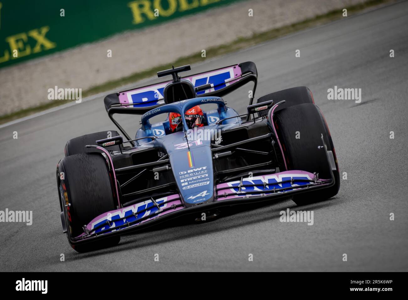 BARCELONE - Esteban Ocon (Alpine) pendant le Grand Prix d'Espagne. ANP SEM VAN DER WAL Banque D'Images