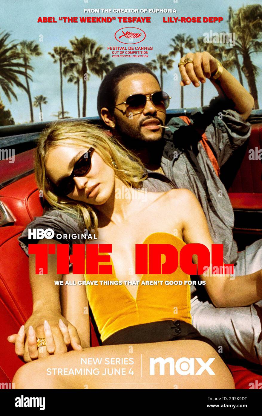 The Idol TV Lily-Rose Depp et The Weeknd poster Photo Stock - Alamy