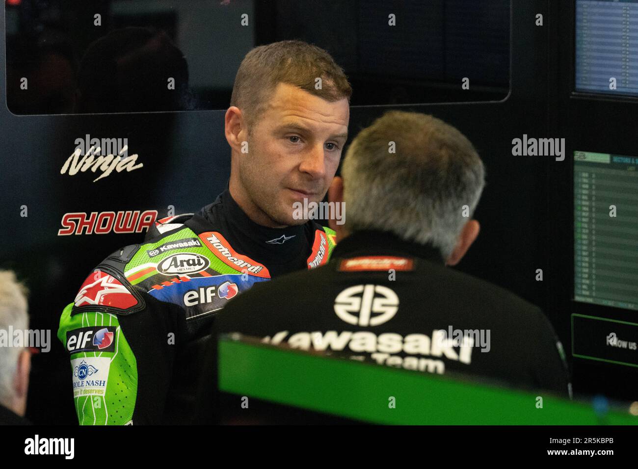 65 J. REA GBR Kawasaki Racing Team WorldSBK Kawasaki ZX-10RR pendant le Motul FIM Superbike Championship WorldSBK - course 2 - Italian Round Sunday rac Banque D'Images