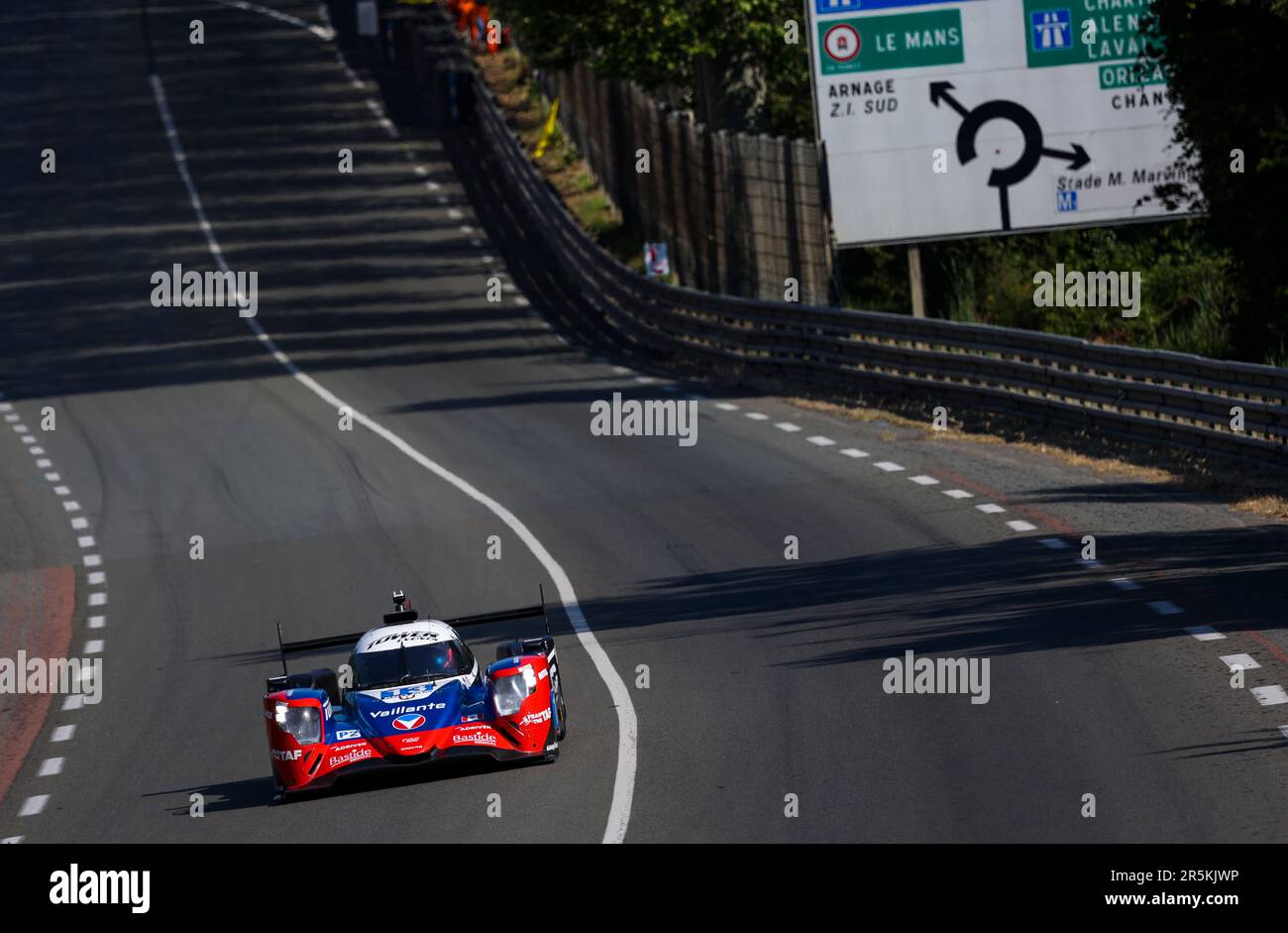 13 FARANO John (CAN), TAYLOR Ricky (usa), RAST René (ger), Tour Motorsport, Oreca 07 - Gibson, action pendant la journée d'essai des 24 heures du Mans 2023 sur le circuit des 24 heures du Mans sur 4 juin 2023 au Mans, France - photo Germain Hazard / DPPI Banque D'Images