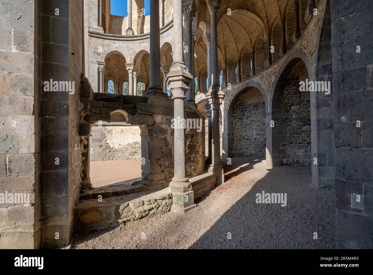 Les ruines du monastère Heisterbach Königswinter par Bonn Banque D'Images