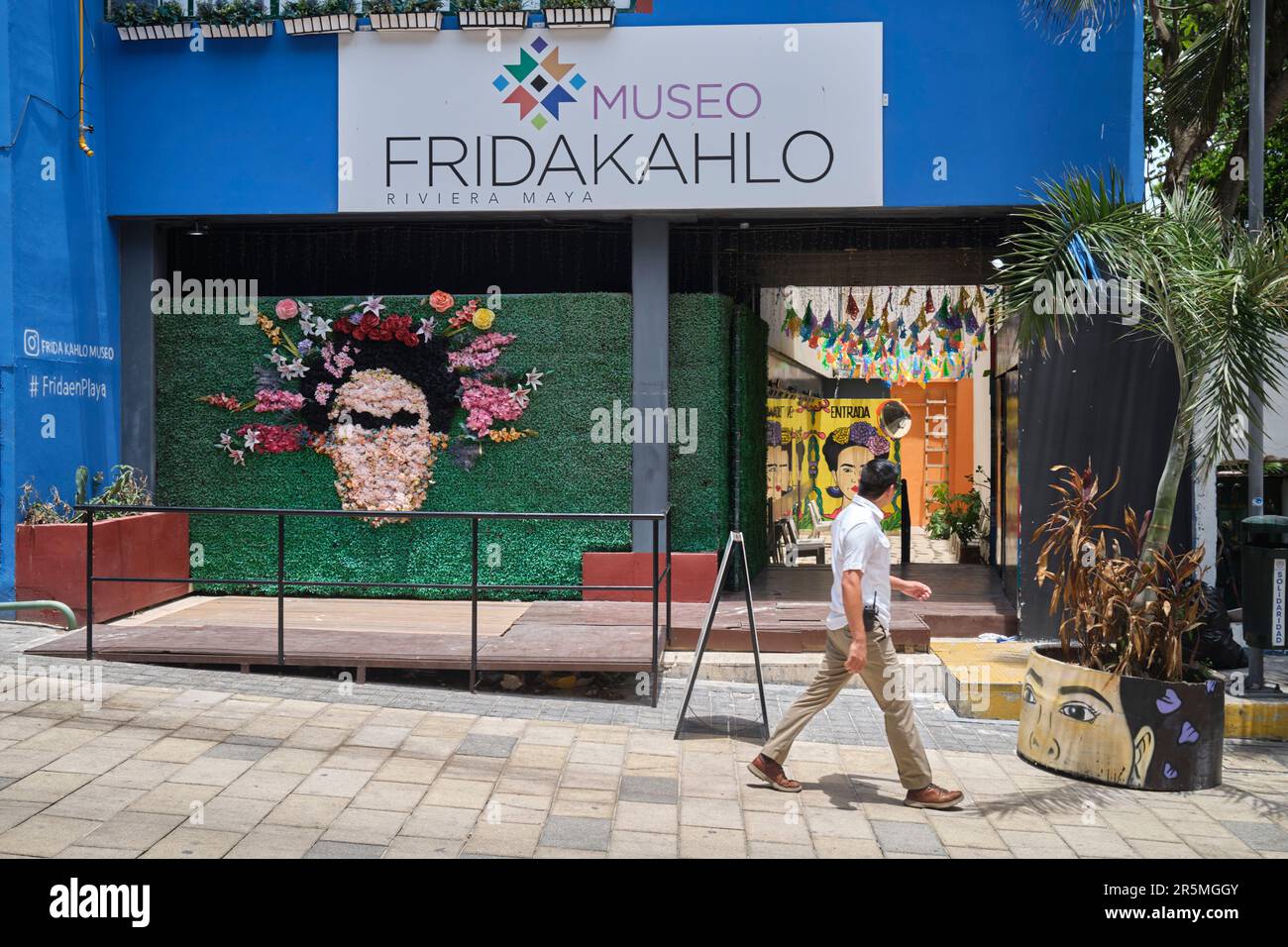 Le musée Frida Kahlo à Playa Del Carmen Yucatan au Mexique Banque D'Images