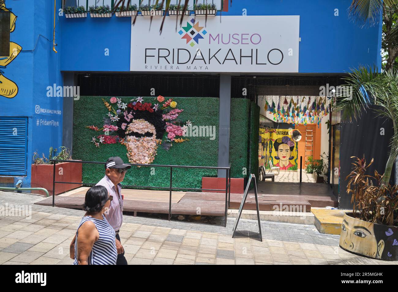 Le musée Frida Kahlo à Playa Del Carmen Yucatan au Mexique Banque D'Images