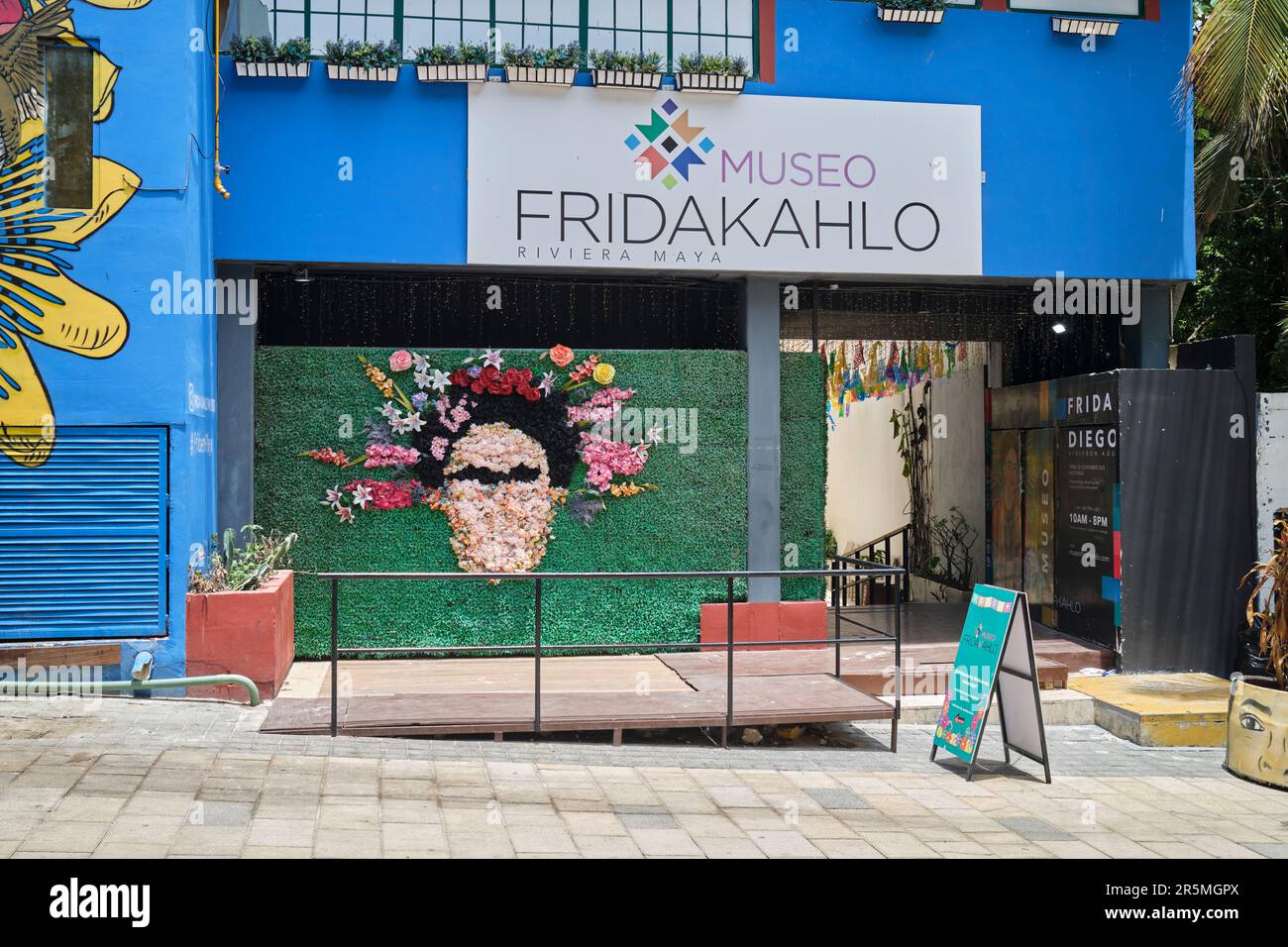 Le musée Frida Kahlo à Playa Del Carmen Yucatan au Mexique Banque D'Images