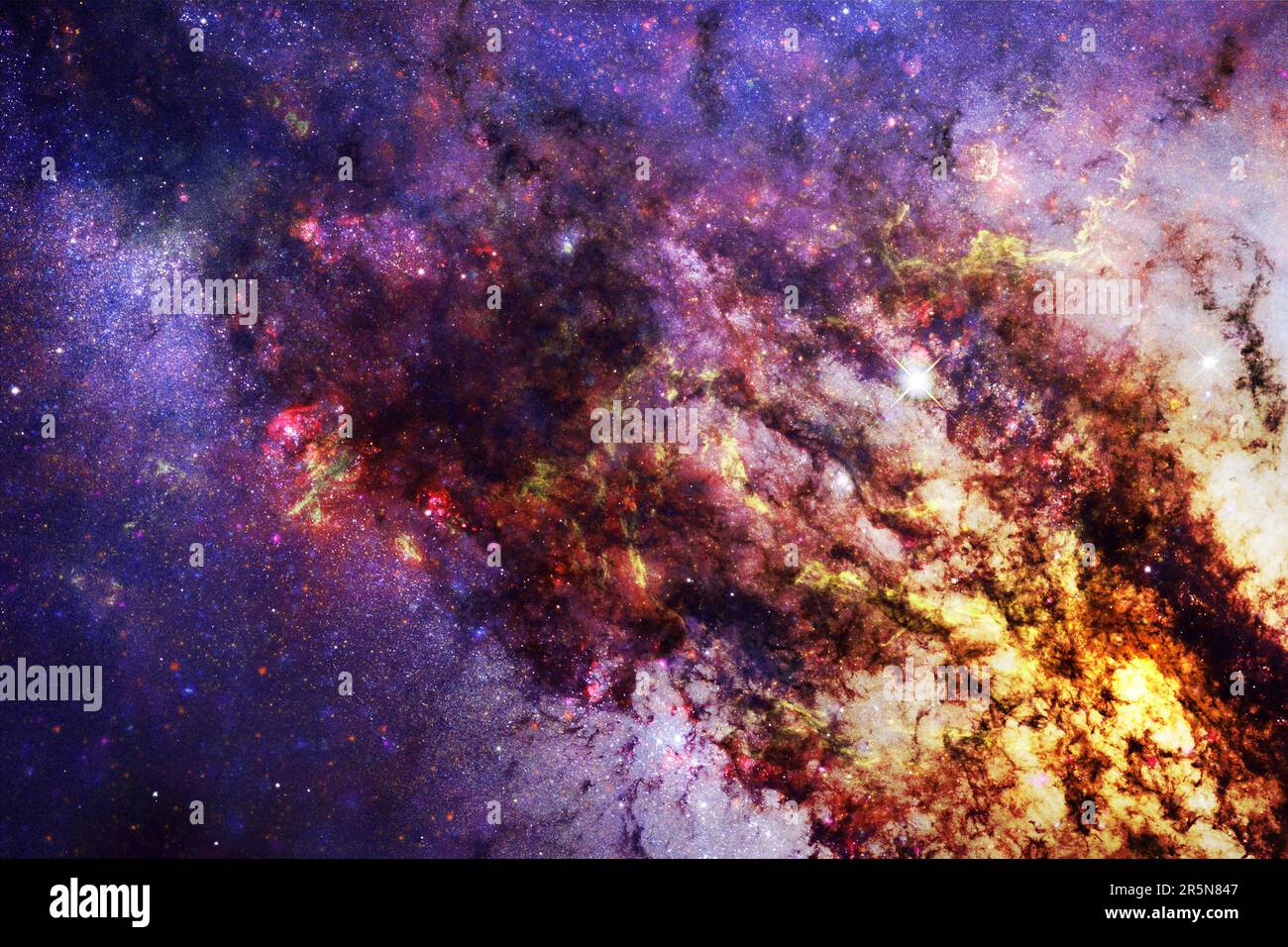 Espace profond, cosmos de science-fiction. Éléments de cette image fournis par la NASA Banque D'Images