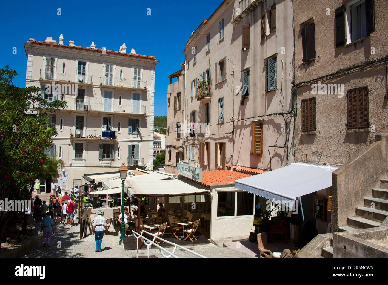 Vieille ville, Bonifacio, Corse, France, Basse-ville Banque D'Images