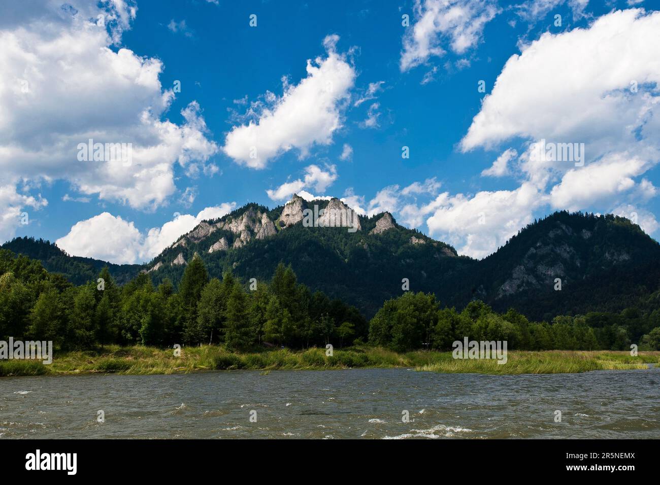 Trois couronnes, Parc national de Pieniny, Sromowce Wyzne, Kroscienko nad Dunajcem, petite Pologne, Pologne Banque D'Images