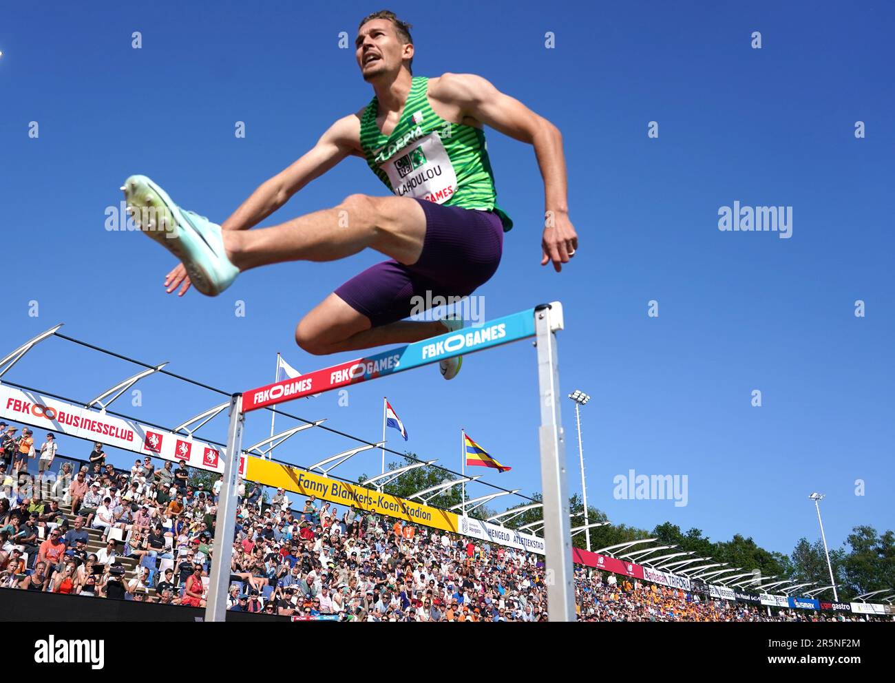 Abdelmalik Lahoulou, 8th sur 400m haies hommes pendant les Jeux sportifs FBK sur 4 juin 2023 à Hengelo, pays-Bas crédit: SCS/Soenar Chamid/AFLO/Alamy Live News Banque D'Images