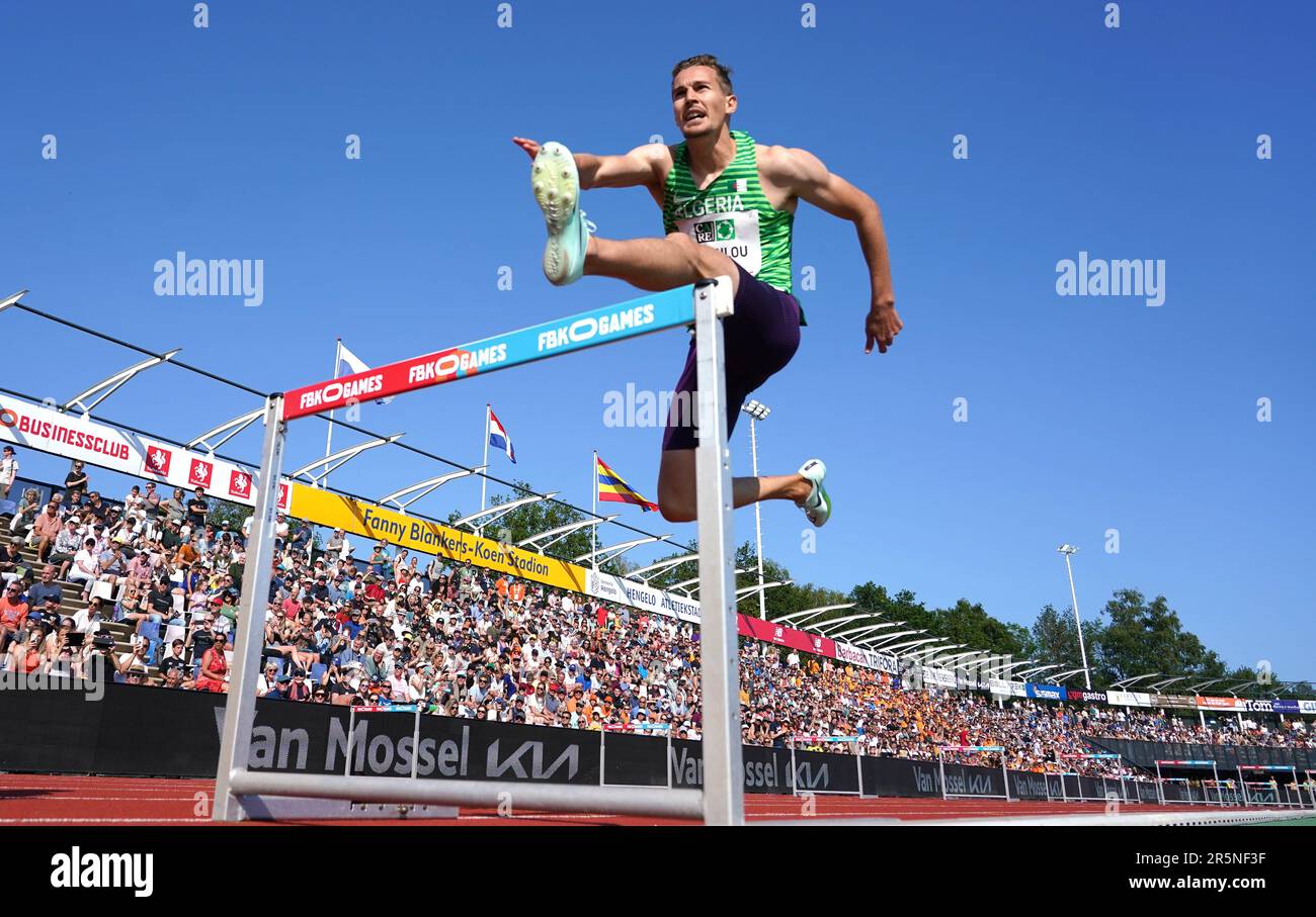 Abdelmalik Lahoulou, 8th sur 400m haies hommes pendant les Jeux sportifs FBK sur 4 juin 2023 à Hengelo, pays-Bas crédit: SCS/Soenar Chamid/AFLO/Alamy Live News Banque D'Images