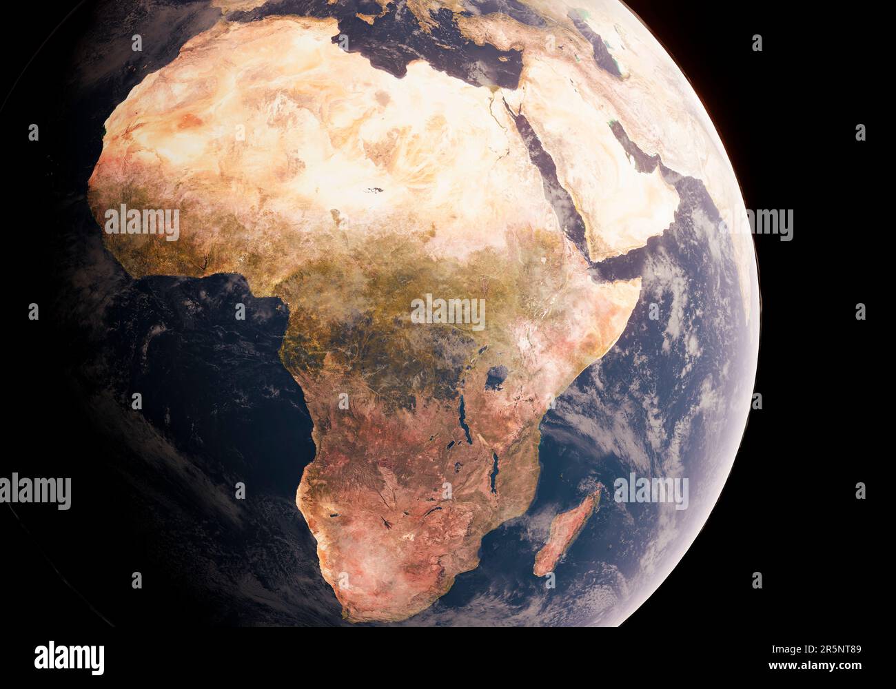 Sécheresse en Afrique, illustration conceptuelle Banque D'Images