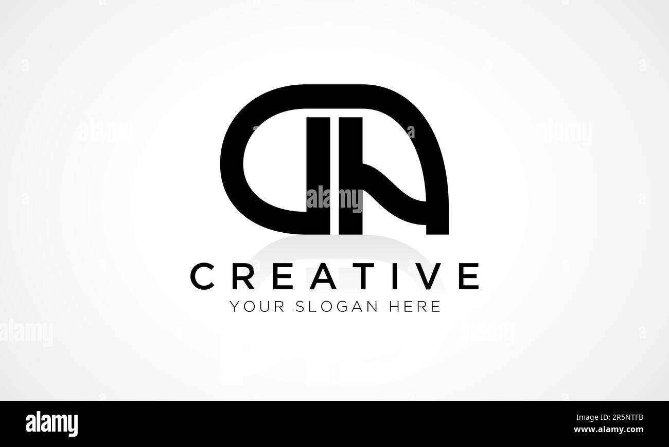MODÈLE de vecteur de conception DE LOGO DA Letter. Lettre initiale de l'alphabet logo DA avec brillant reflet Business Illustration. Illustration de Vecteur