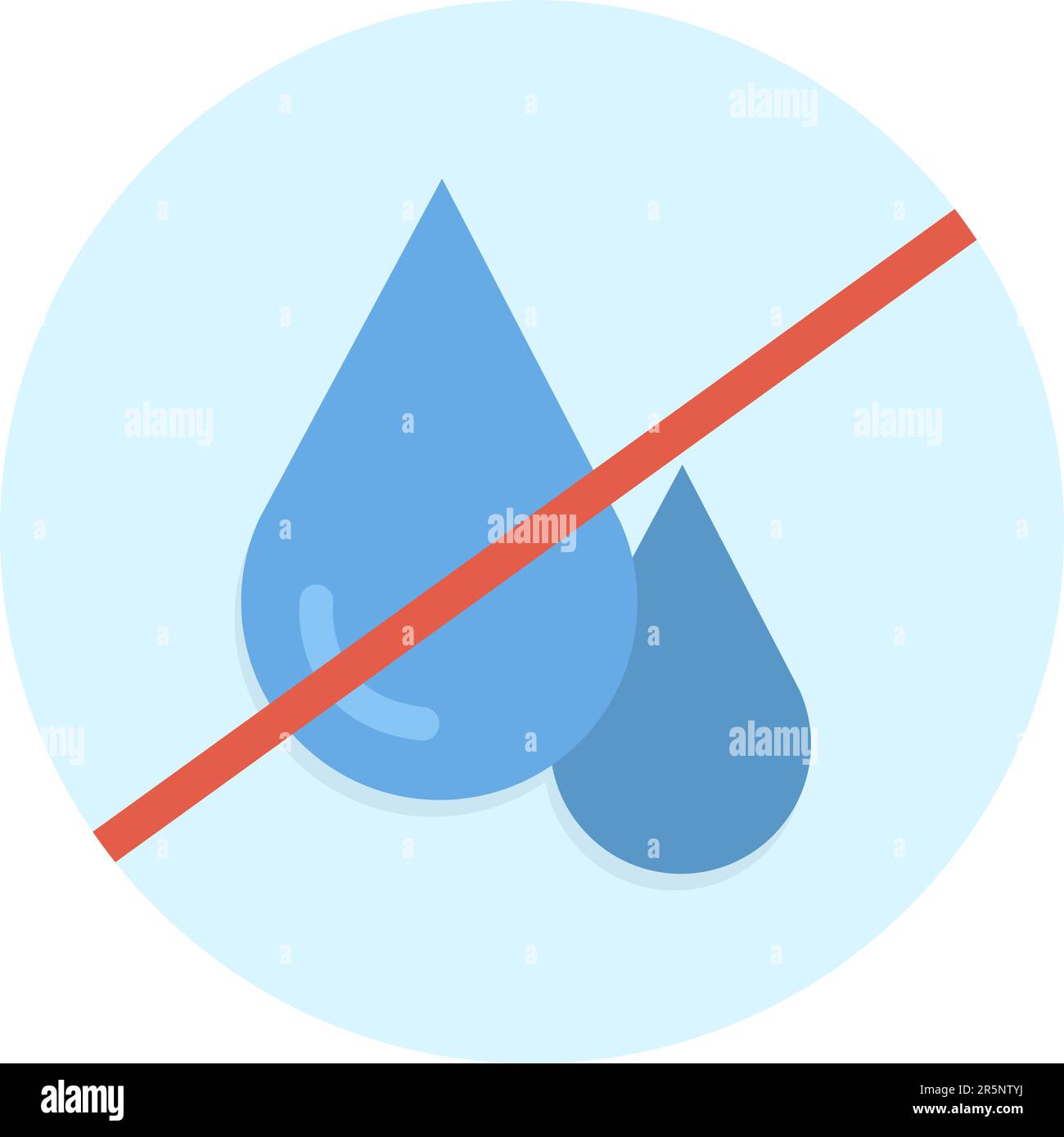 Image vectorielle de l'icône de rareté de l'eau. Illustration de Vecteur