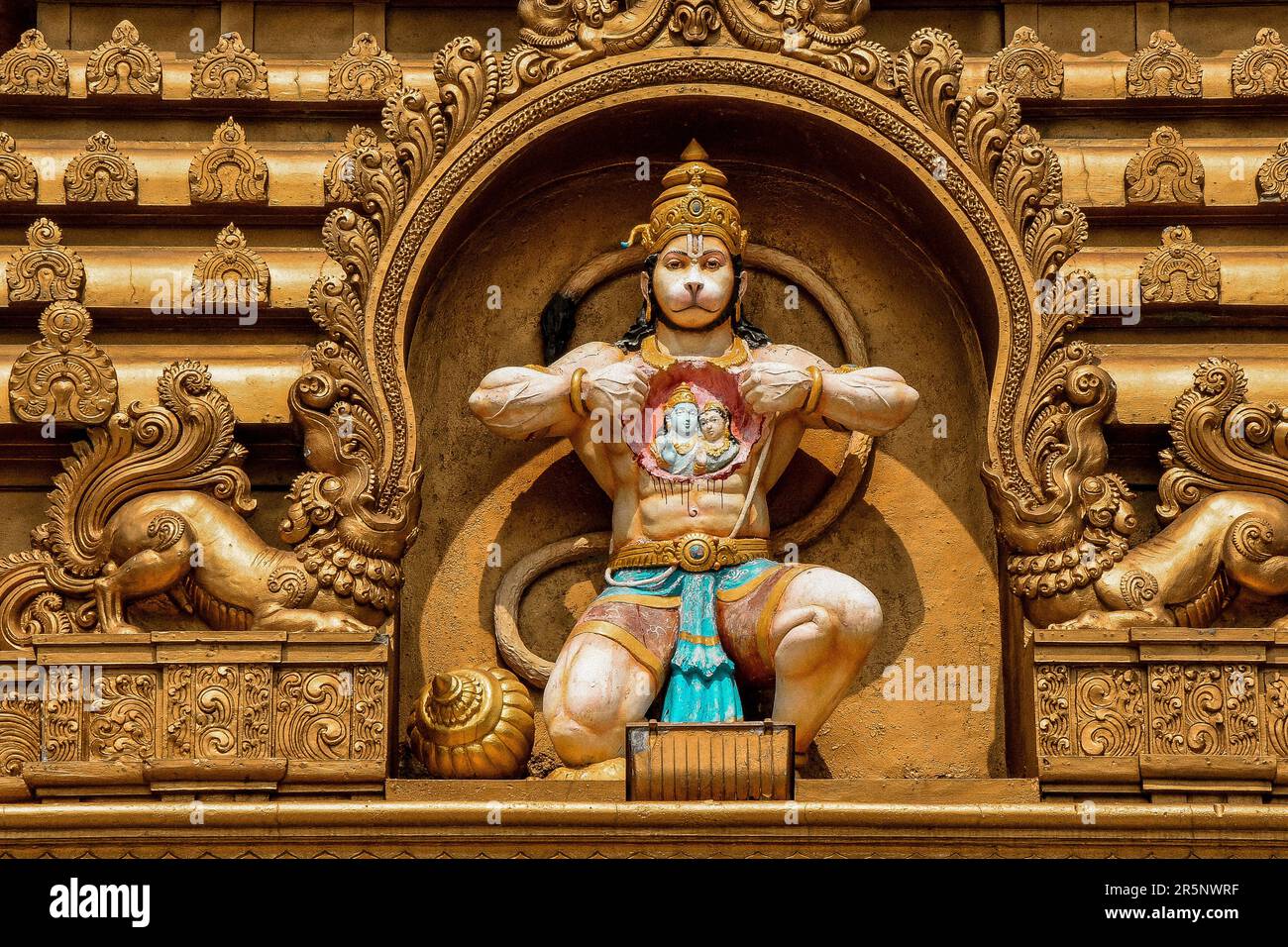 Bhagawan Hanuman Mandir - Temple Kudroli, New Mangalore, Inde Banque D'Images