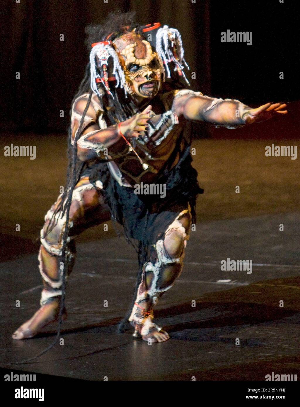 Le prix de la meilleure performance a été remporté par Laughton Kora dans la catégorie créatures à effets spéciaux New Zealand Body Art Awards 2009, Bruce Mason Centre, Banque D'Images