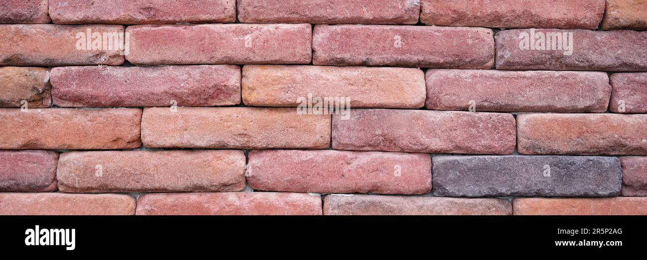 Texture du mur de la vieille brique rouge Banque D'Images