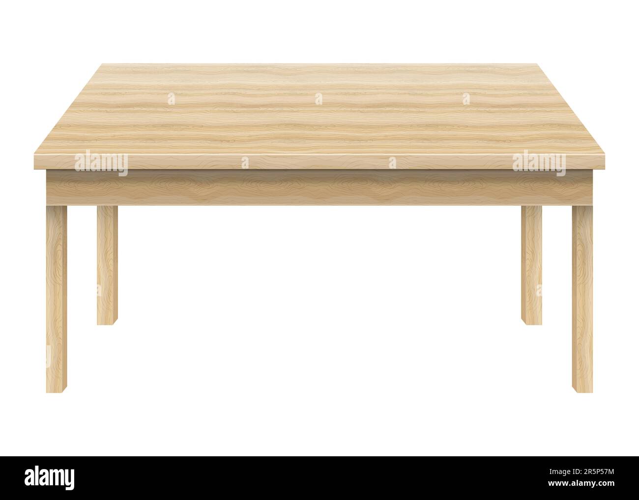 Table en bois réaliste isolée sur fond blanc. Illustration vectorielle. SPE 10. Illustration de Vecteur