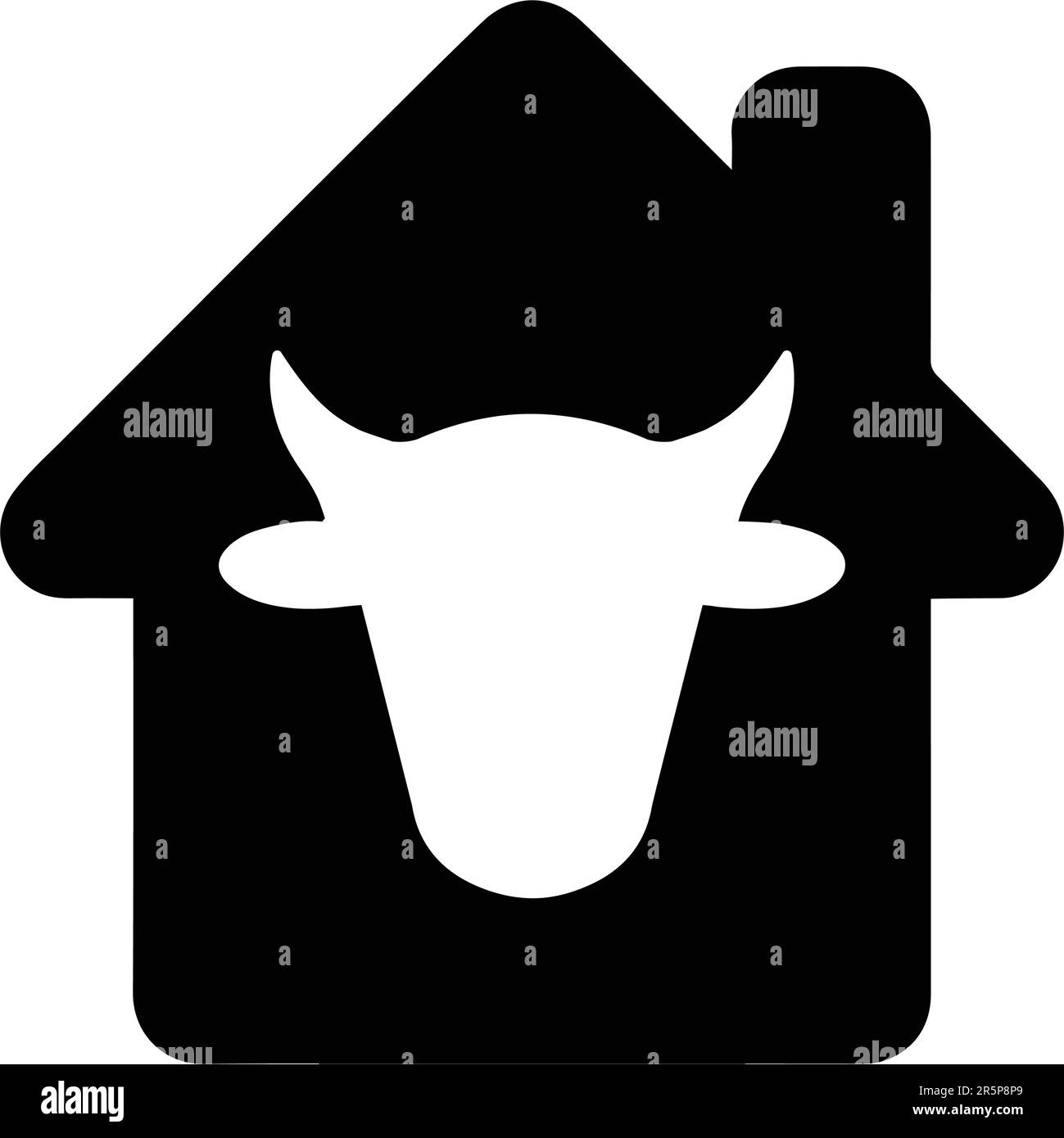 Cowshed Icon - utilisation parfaite pour les fichiers imprimés et les présentations, la conception et le développement de sites Web, de matériel promotionnel, d'illustrations ou de tout type de Illustration de Vecteur