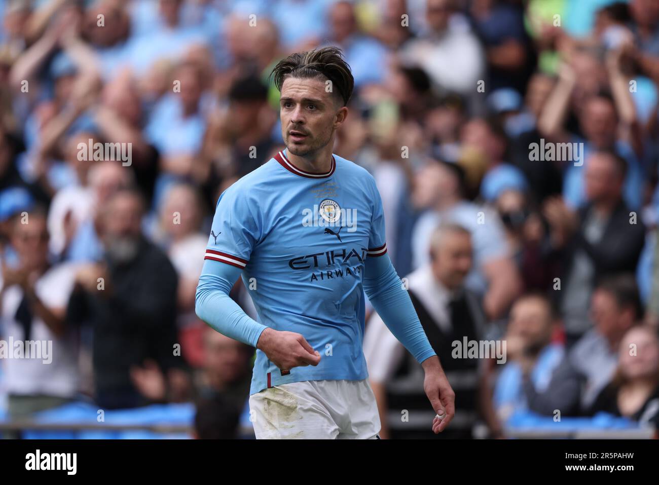 Londres, Royaume-Uni. 03rd juin 2023. Jack Grealish (MC) à la finale de la coupe Emirates FA Manchester City / Manchester United au stade Wembley, Londres, Royaume-Uni, le 3rd juin 2023. Crédit : Paul Marriott/Alay Live News Banque D'Images