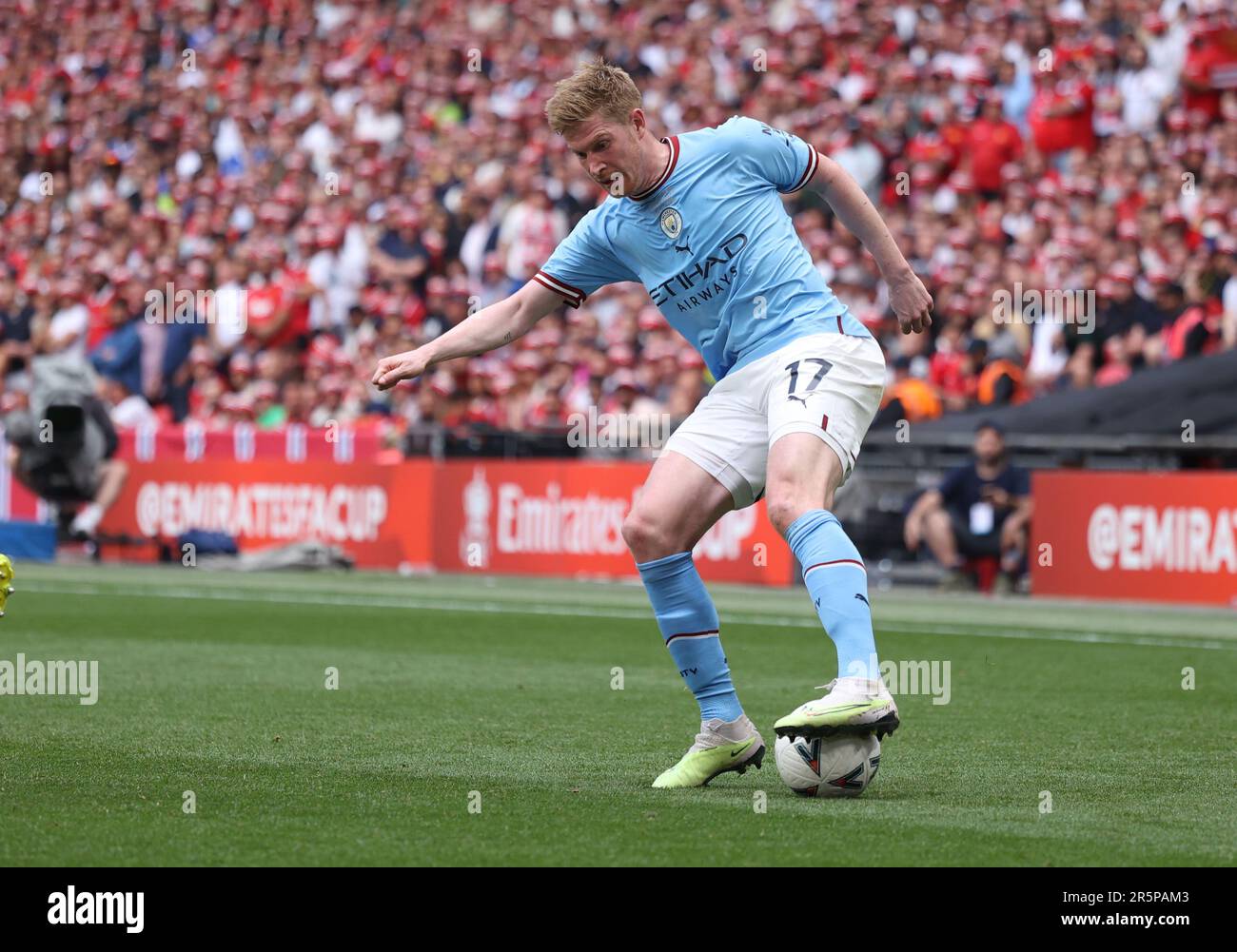 Londres, Royaume-Uni. 03rd juin 2023. Kevin de Bruyne (MC) à la finale de la coupe Emirates FA Manchester City contre Manchester United au stade Wembley, Londres, Royaume-Uni, le 3rd juin 2023. Crédit : Paul Marriott/Alay Live News Banque D'Images