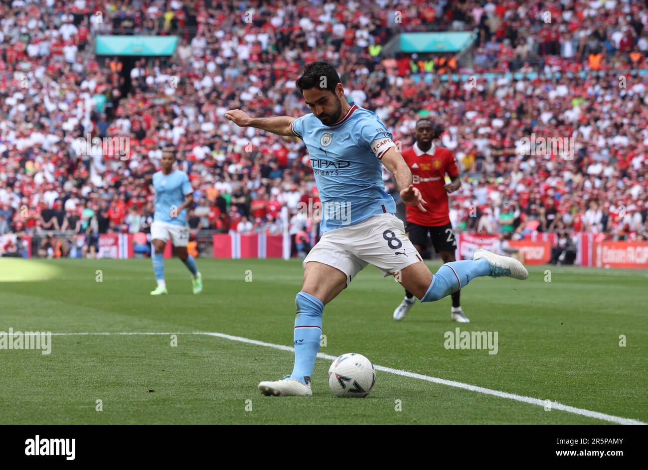 Londres, Royaume-Uni. 03rd juin 2023. Ilkay Gundogan (MC) à la finale de la coupe Emirates FA Manchester City / Manchester United au stade Wembley, Londres, Royaume-Uni, le 3rd juin 2023. Crédit : Paul Marriott/Alay Live News Banque D'Images