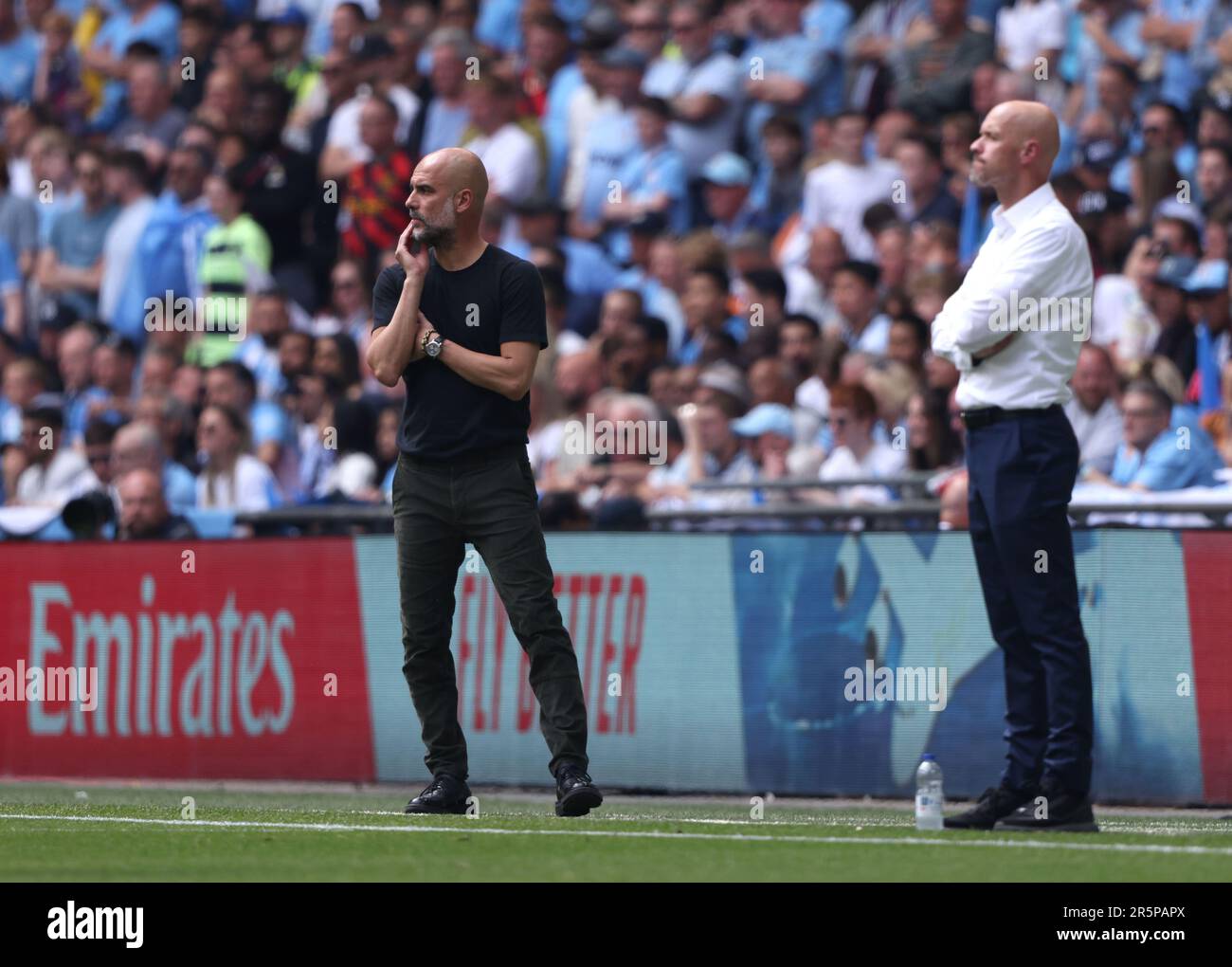 Londres, Royaume-Uni. 03rd juin 2023. PEP Guardiola (Man City Manager) à la finale de la coupe Emirates FA Manchester City / Manchester United au stade Wembley, Londres, Royaume-Uni, le 3rd juin 2023. Crédit : Paul Marriott/Alay Live News Banque D'Images