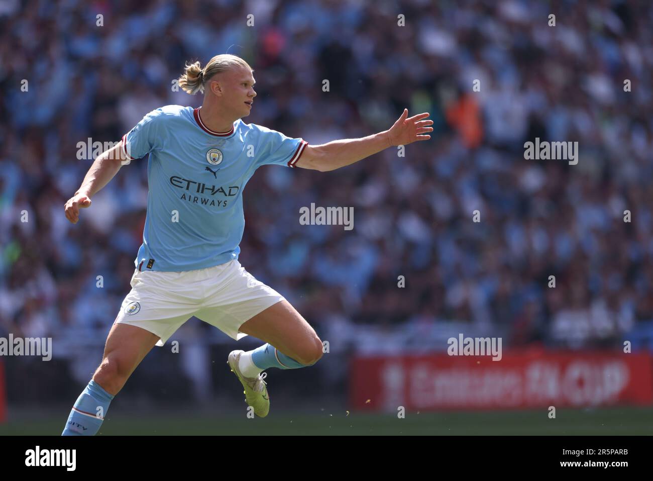Londres, Royaume-Uni. 03rd juin 2023. Erling Haaland (MC) à la finale de la coupe Emirates FA Manchester City contre Manchester United au stade Wembley, Londres, Royaume-Uni, le 3rd juin 2023. Crédit : Paul Marriott/Alay Live News Banque D'Images