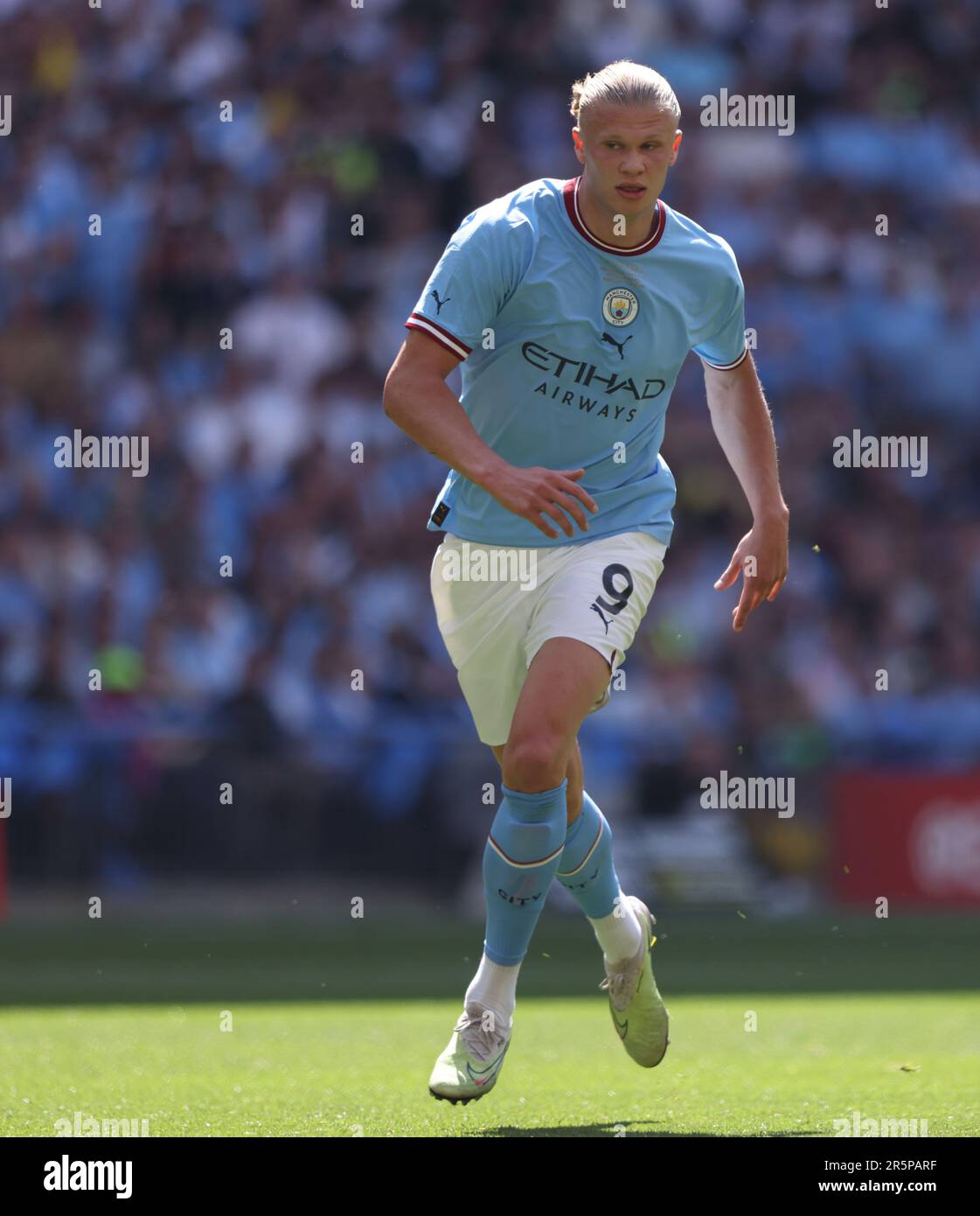Londres, Royaume-Uni. 03rd juin 2023. Erling Haaland (MC) à la finale de la coupe Emirates FA Manchester City contre Manchester United au stade Wembley, Londres, Royaume-Uni, le 3rd juin 2023. Crédit : Paul Marriott/Alay Live News Banque D'Images