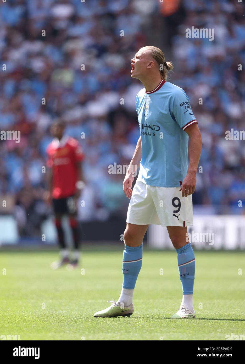 Londres, Royaume-Uni. 03rd juin 2023. Erling Haaland (MC) à la finale de la coupe Emirates FA Manchester City contre Manchester United au stade Wembley, Londres, Royaume-Uni, le 3rd juin 2023. Crédit : Paul Marriott/Alay Live News Banque D'Images