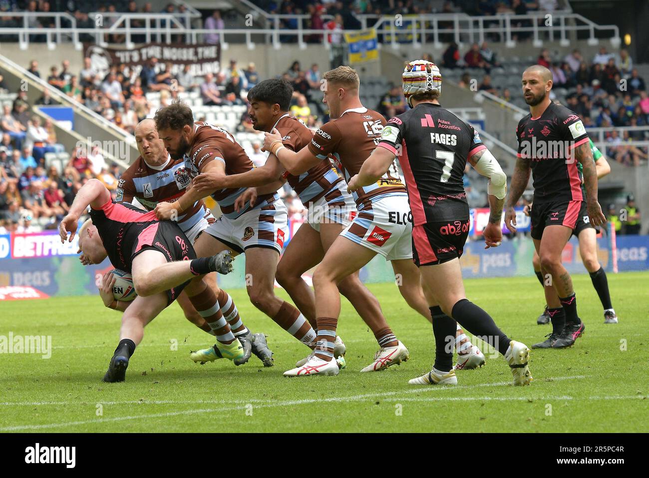 Betfred Super League Rugby, week-end magique, St James Park, Newcastle, dimanche 4th juin 2023, St Helens 48 - 6 Huddersfield Giants, Royaume-Uni Banque D'Images