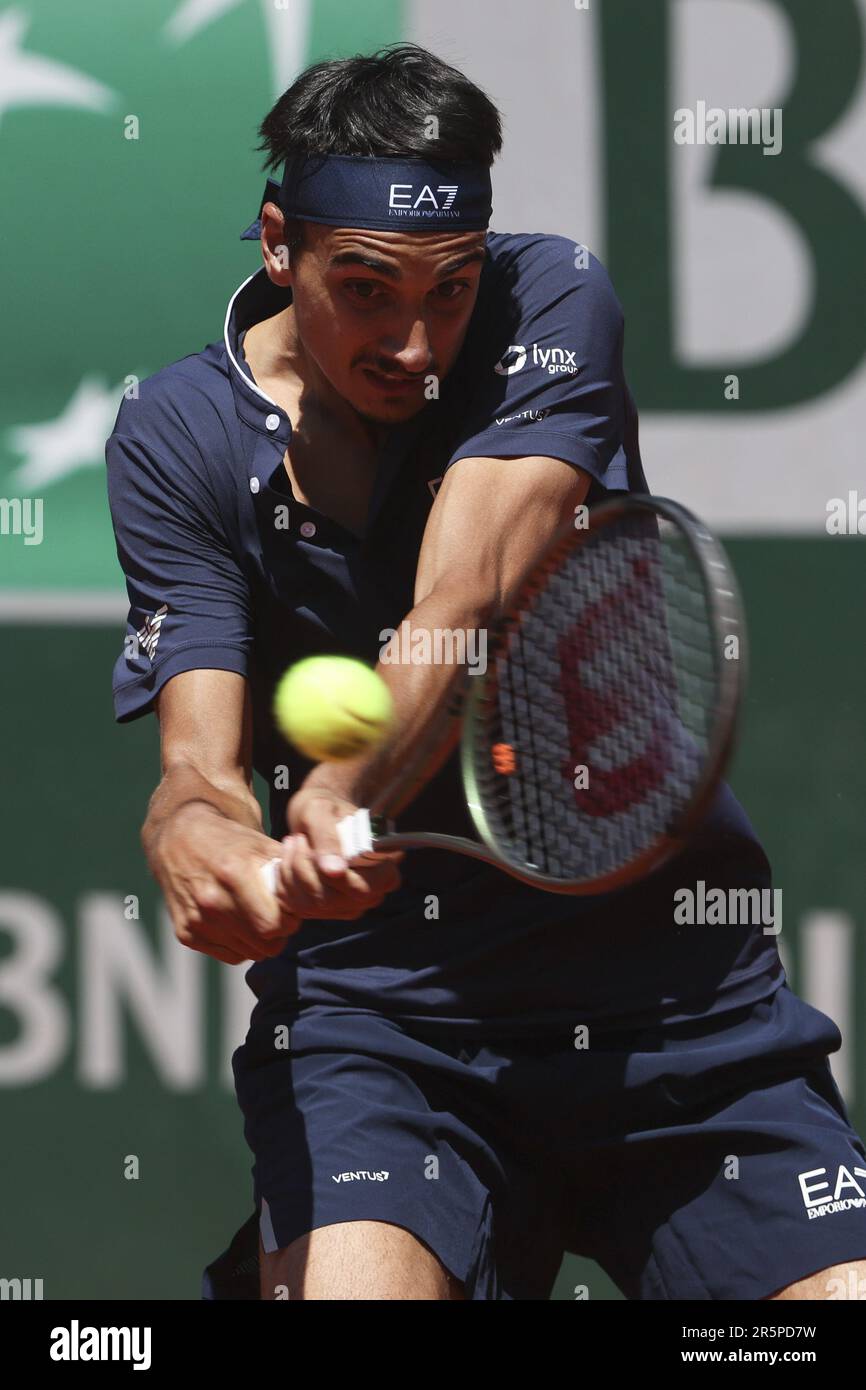 Lorenzo Sonego d'Italie au cours du 8 jour de l'Open de France 2023