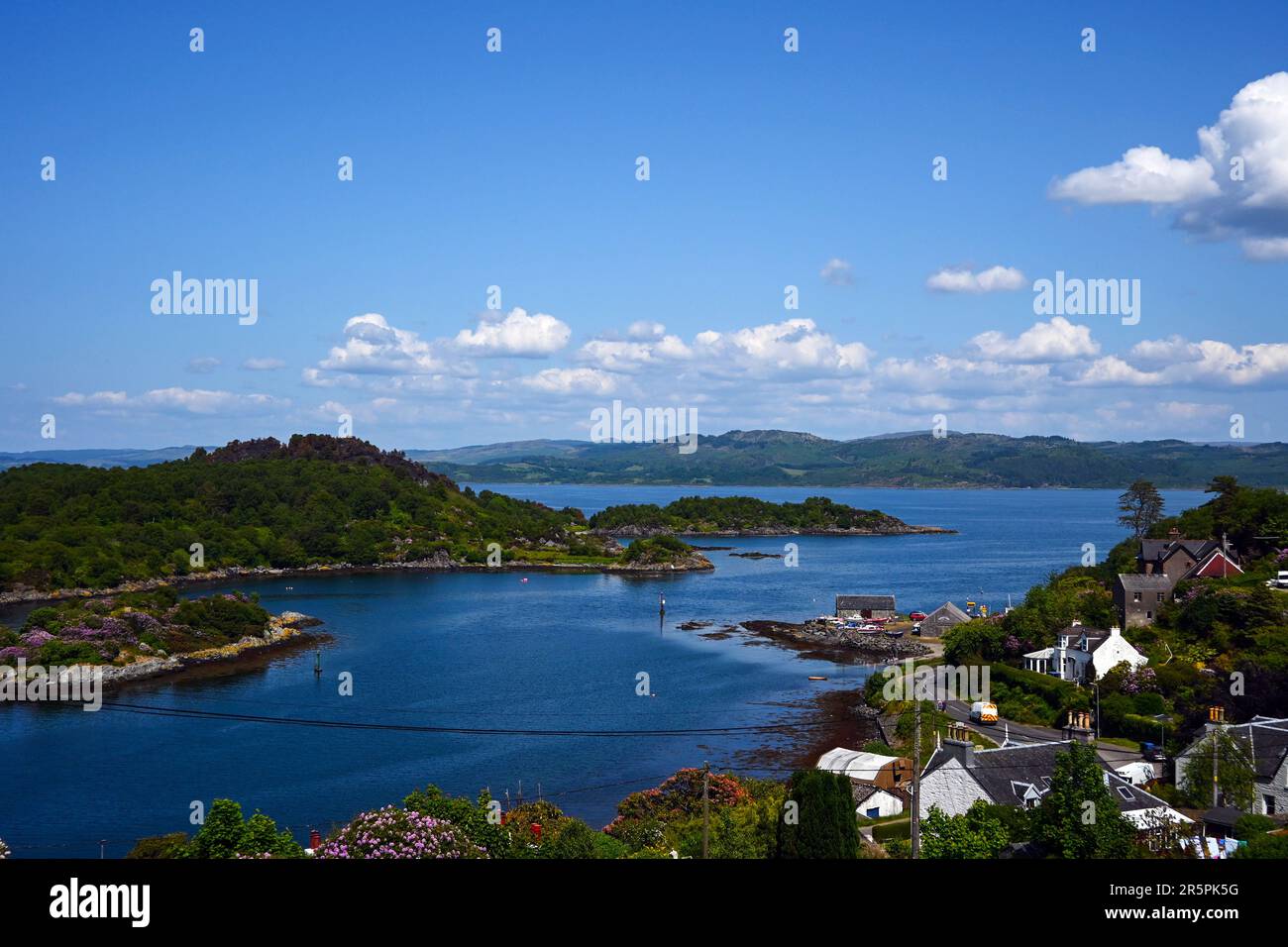 Vue sur le Loch Fyne, depuis Tarbert, Argylle et Bute, Écosse. Banque D'Images