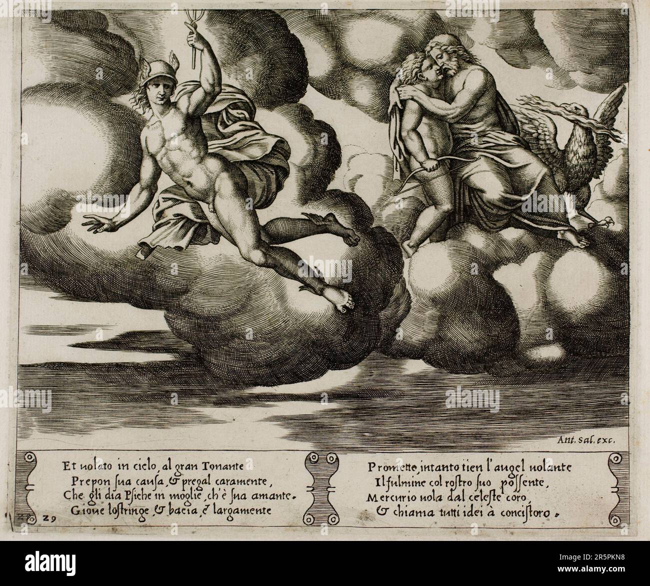 Cupid mendiant Jupiter pour Mercy pour psyché Date: 1530/40 artiste: Maître de la Die (Italien, actif c. 1530-1560) après Michiel Coxcie I (Flamand, 149 Banque D'Images