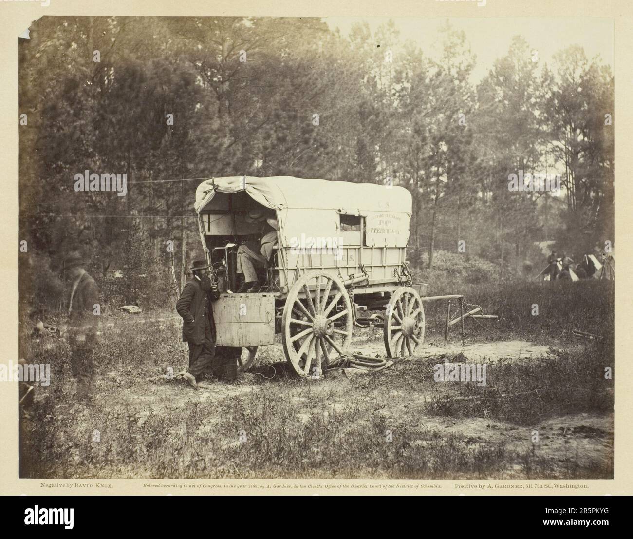 Field Telegraph, Battery Wagon Date: Septembre 1864 artiste: David KNOX American, active 19th Century Banque D'Images