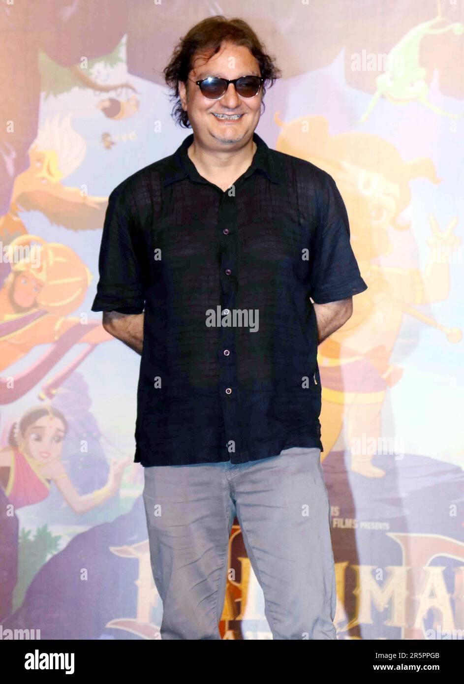 Vinay Pathak, acteur de théâtre indien, acteur de cinéma, Hanuman Da' Damdaar, lancement de la chanson de film, Mumbai, Inde, 18 mai 2017 Banque D'Images