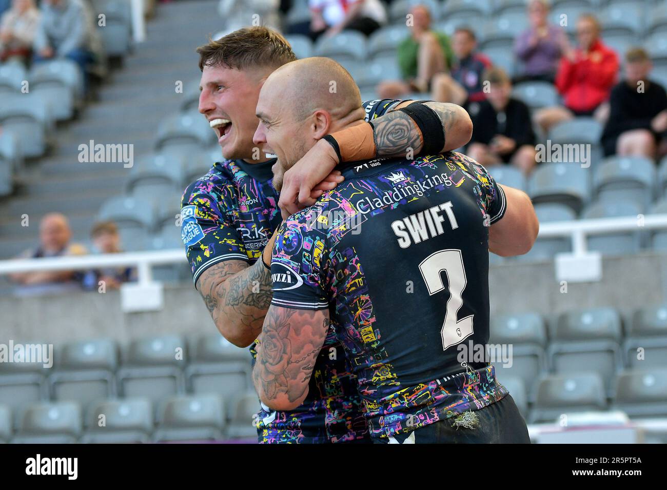Betfred Super League Rugby, week-end magique, St James Park, Newcastle, dimanche 4th juin 2023, Hull FC 30 - 18 Warrington Wolves, Royaume-Uni Banque D'Images