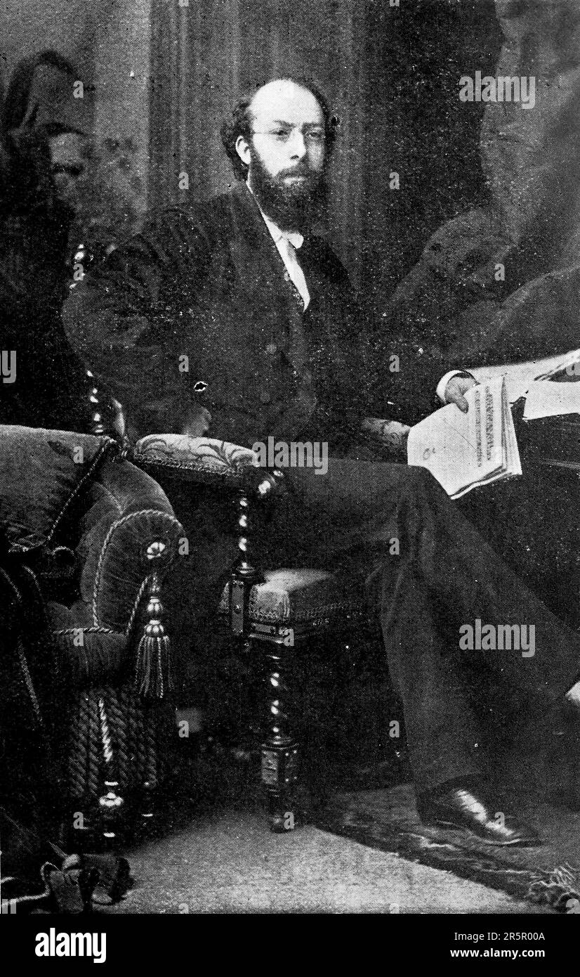 Le directeur du foyer pour enfants, lors d’une visite au Canada. (Stephenson?? C1870s ??). Le révérend Thomas Bowman Stephenson (1839-1912), ministre méthodiste, est le fondateur de ce qui est devenu le foyer national des enfants et, plus tard, l’Institut Wesley des diaconesses. Banque D'Images