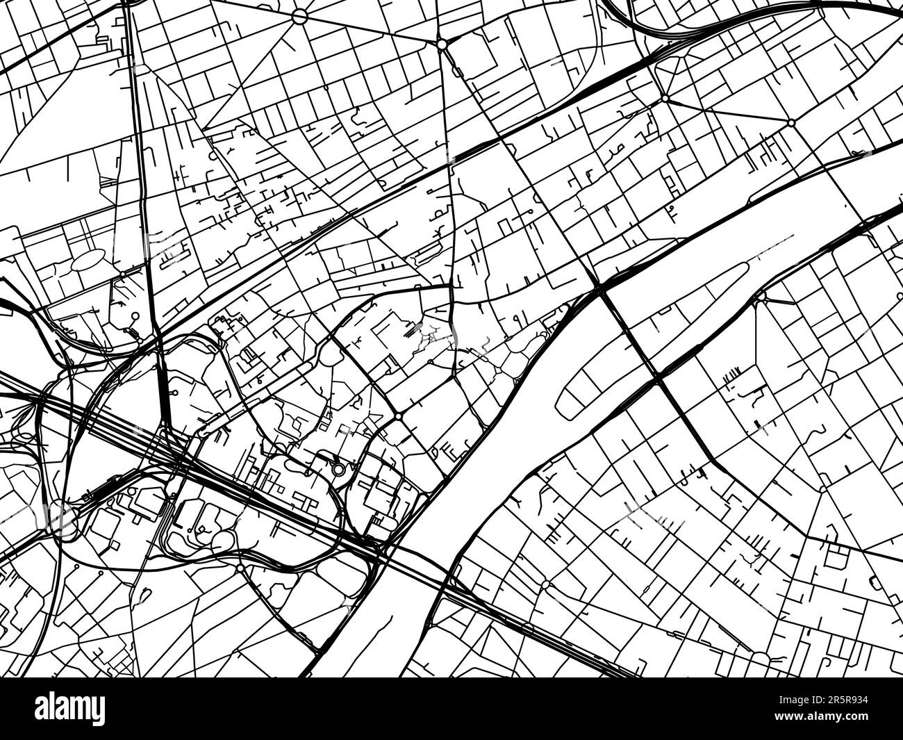 Carte routière france Banque d'images noir et blanc - Page 2 - Alamy