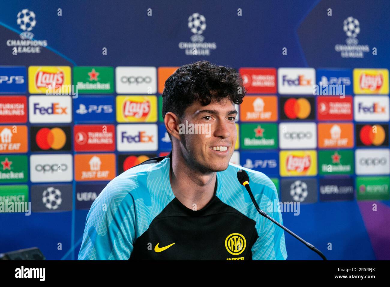 Appiano Gentile, Italie -juin 5 2023 - F.C. Internazionale Media Day for Champions League final Istanbul - bastoni alessandro - Credit: Kines Milano/Alay Live News Banque D'Images