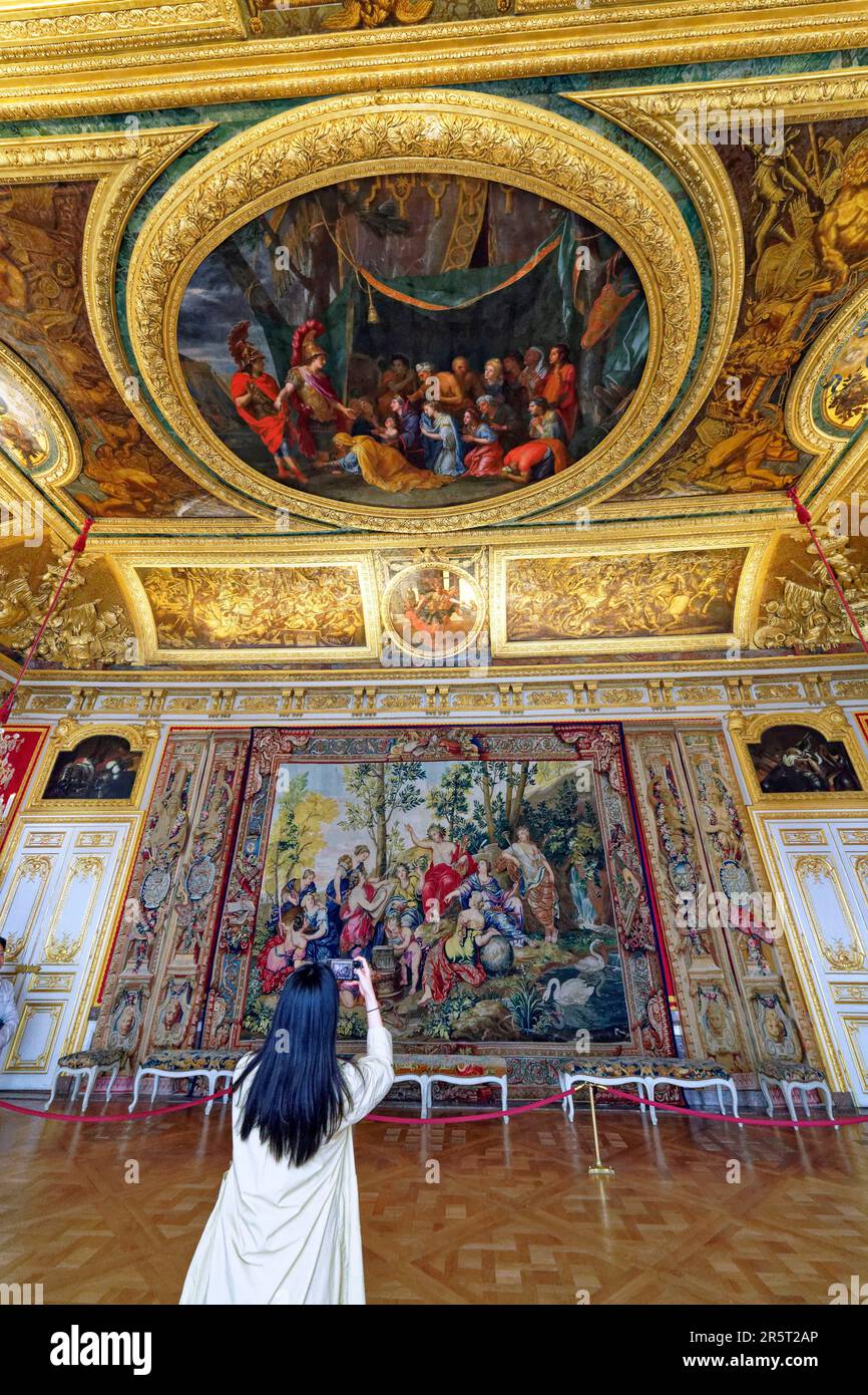 Tapisserie Murale Château De Versailles - Fabriquée En Italie, 32x26 Pouces, Coton