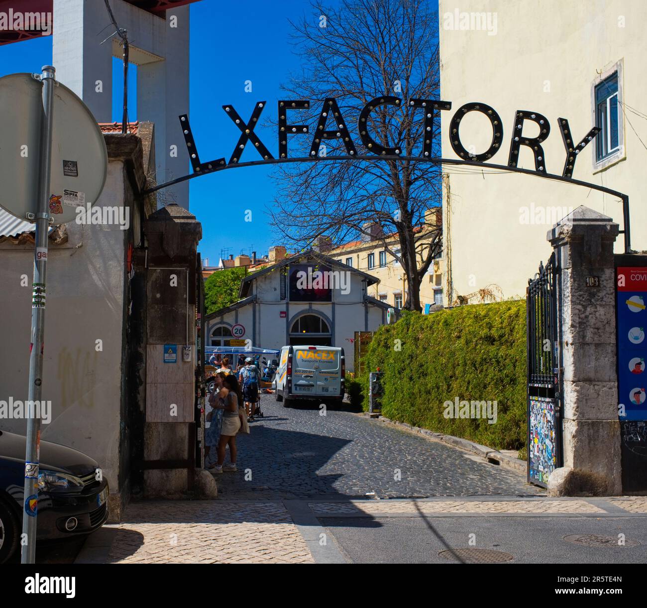 L'usine LX abrite plus de cinquante magasins, bars et restaurants Banque D'Images