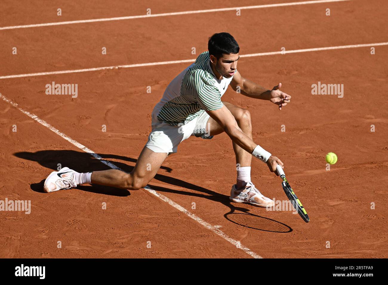 Carlos Alcaraz Garfia d'Espagne lors de l'Open de France, grand tournoi