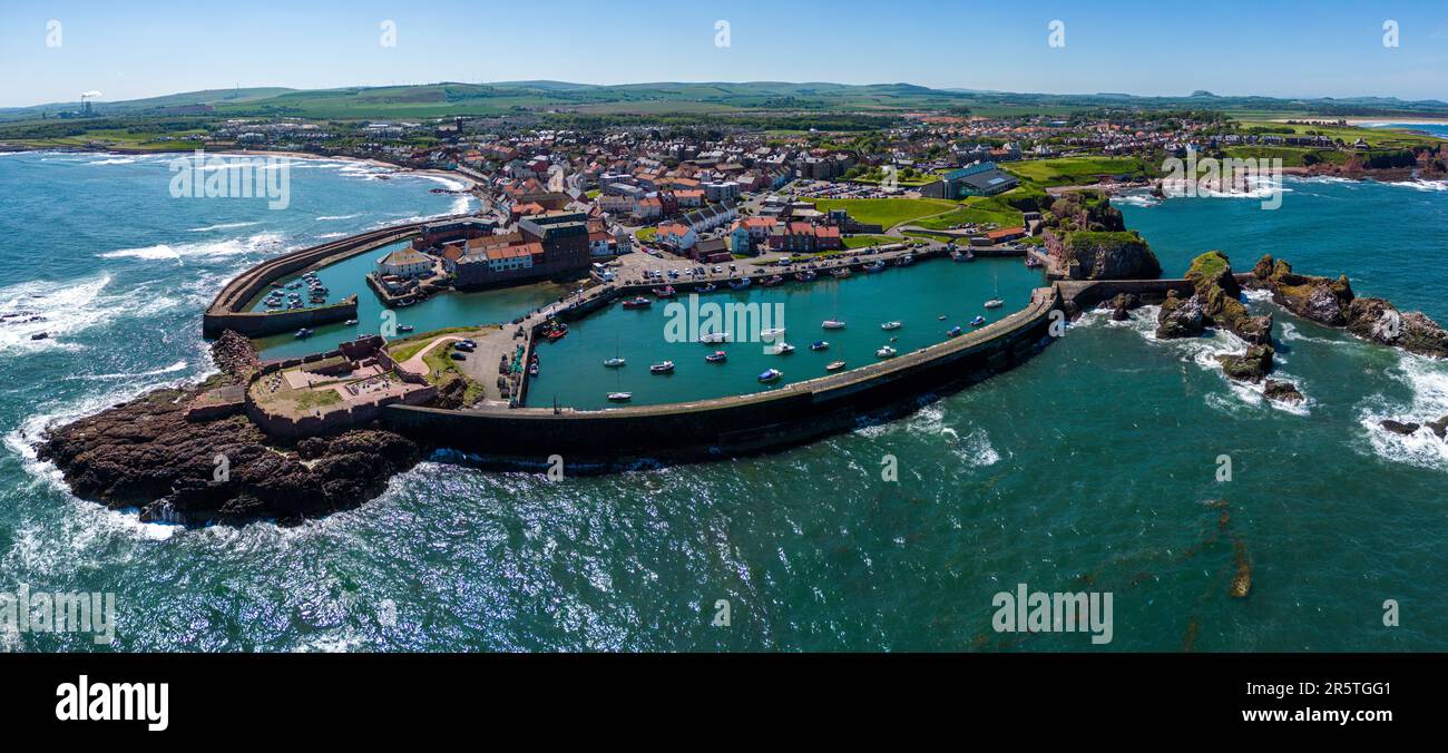 Dunbar Harbour, Dunbar, East Lothian, Écosse, Royaume-Uni Banque D'Images