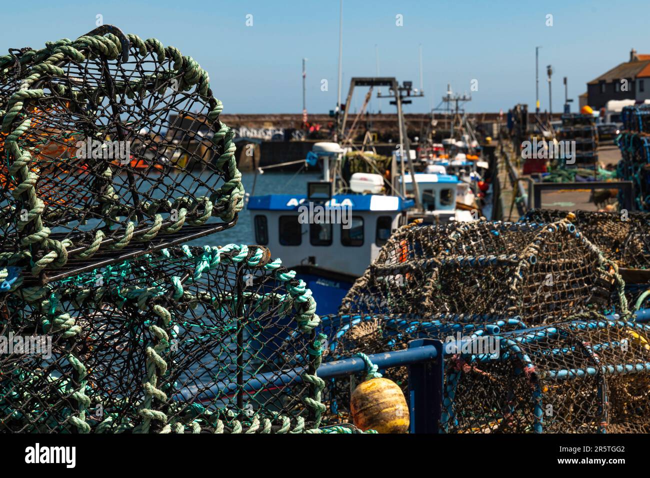 Dunbar Harbour, Dunbar, East Lothian, Écosse, Royaume-Uni Banque D'Images