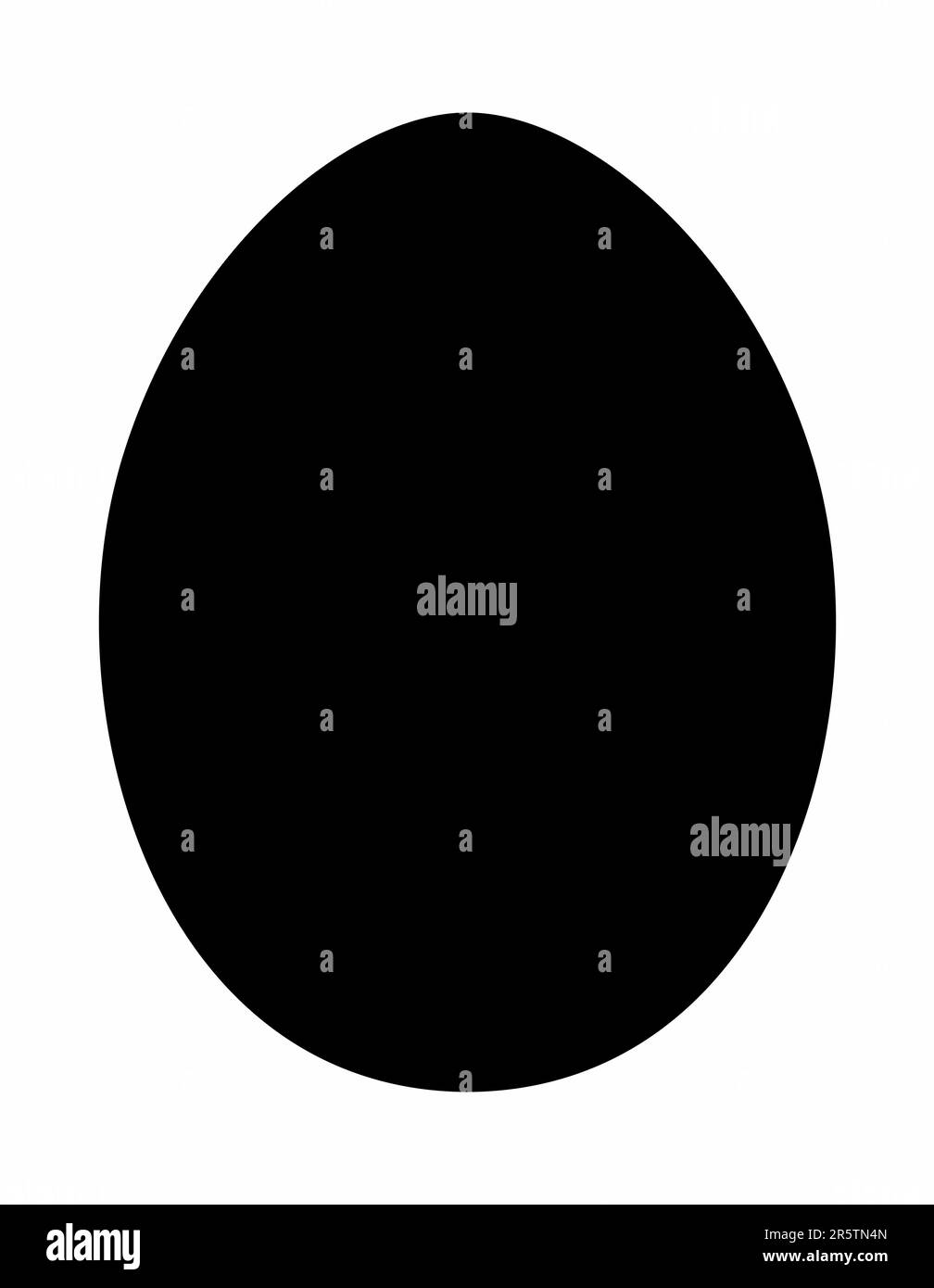 Silhouette foncée aux œufs isolée sur fond blanc Illustration de Vecteur