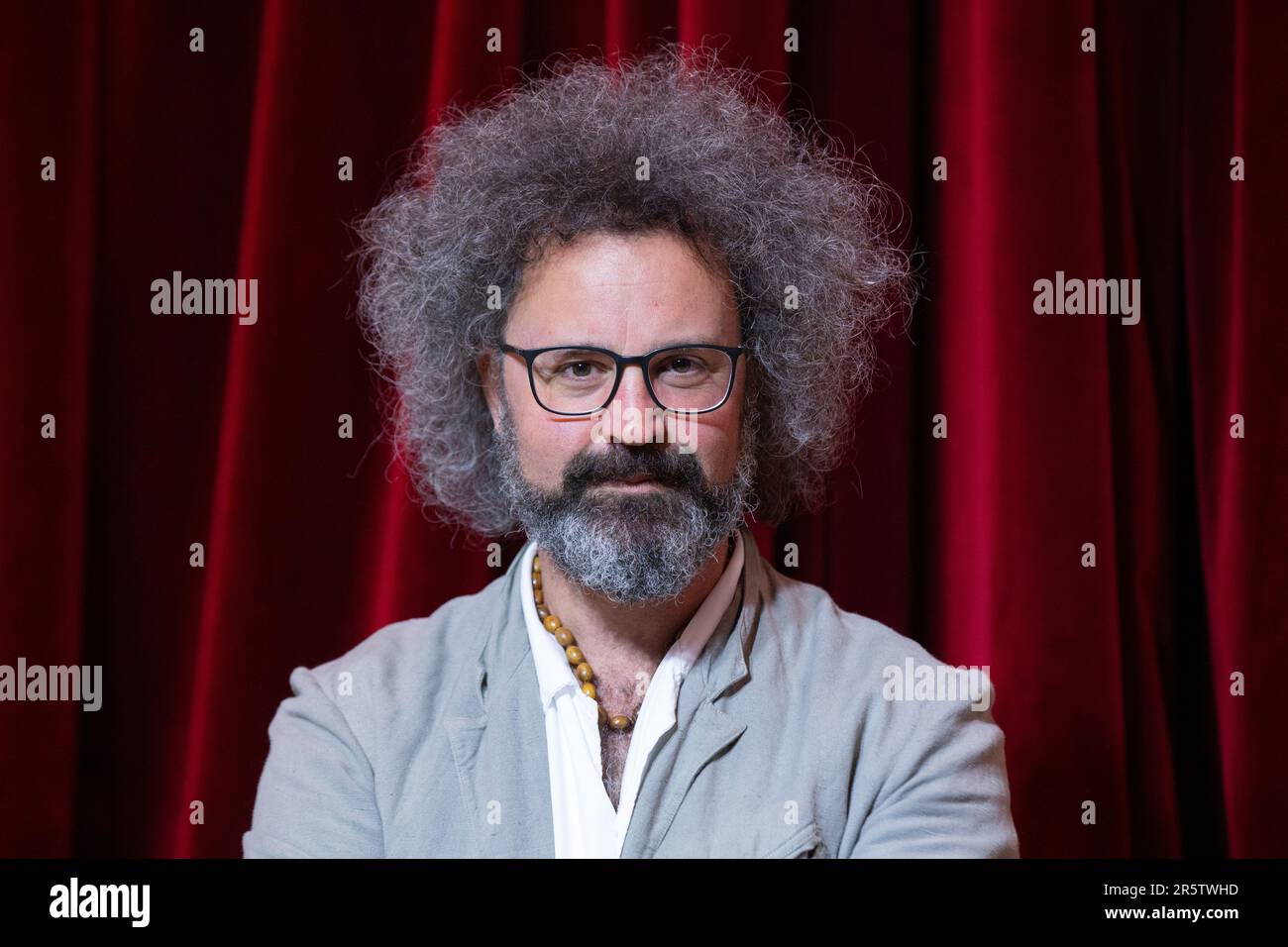 Rome, Italie. 05th juin 2023. Simone Cristicchi participe à la séance photo de la présentation de la saison 2023/2024 du Théâtre de Brancaccio à Rome (photo de Matteo Nardone/Pacific Press) crédit: Pacific Press Media production Corp./Alay Live News Banque D'Images