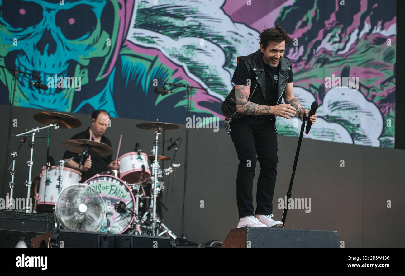 Billy Talent vit au Slam Dunk Festival, au nord de leeds, au royaume-uni, le 28th mai 2023. Banque D'Images